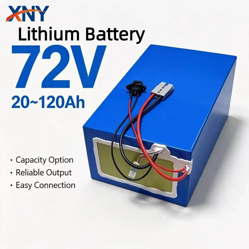 72V 40Ah Lifepo4 Battery Pack - XNY 72V大容量リチウムバッテリーパック 40Ah-100Ah Bluetooth BMS搭載 スクーター/バイク用