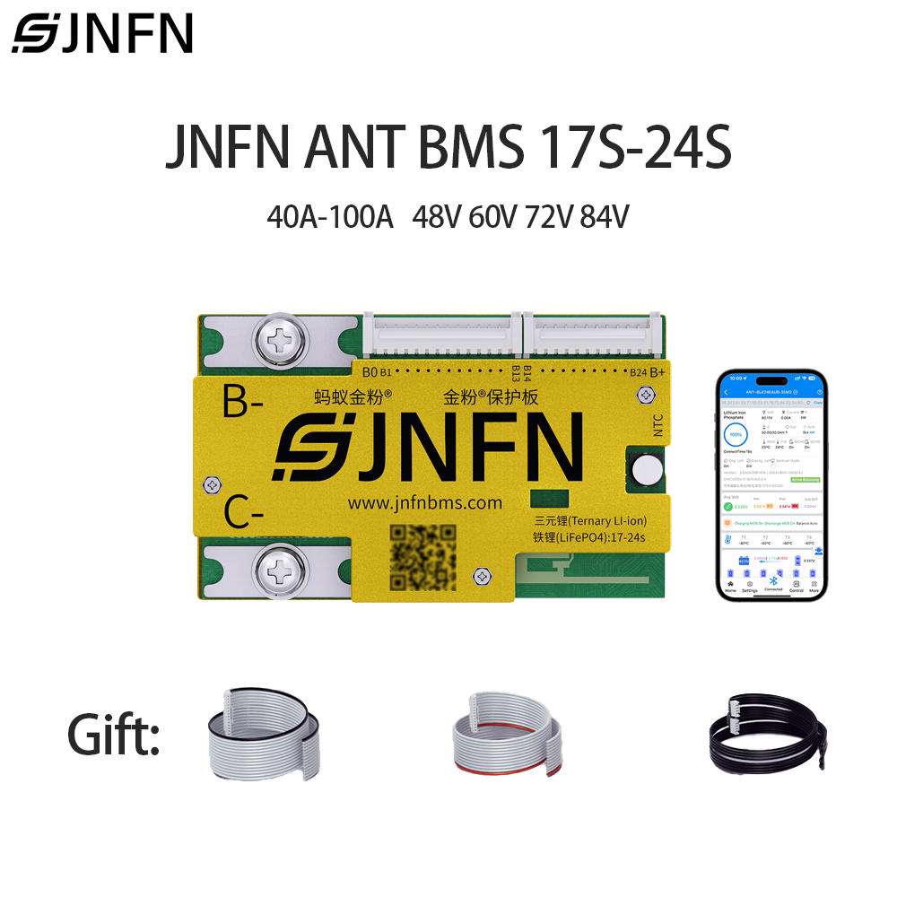 84V 50A Smart Bms Bluetooth - JNFN ANTスマートBMS 17-24S 60V 72V 84V