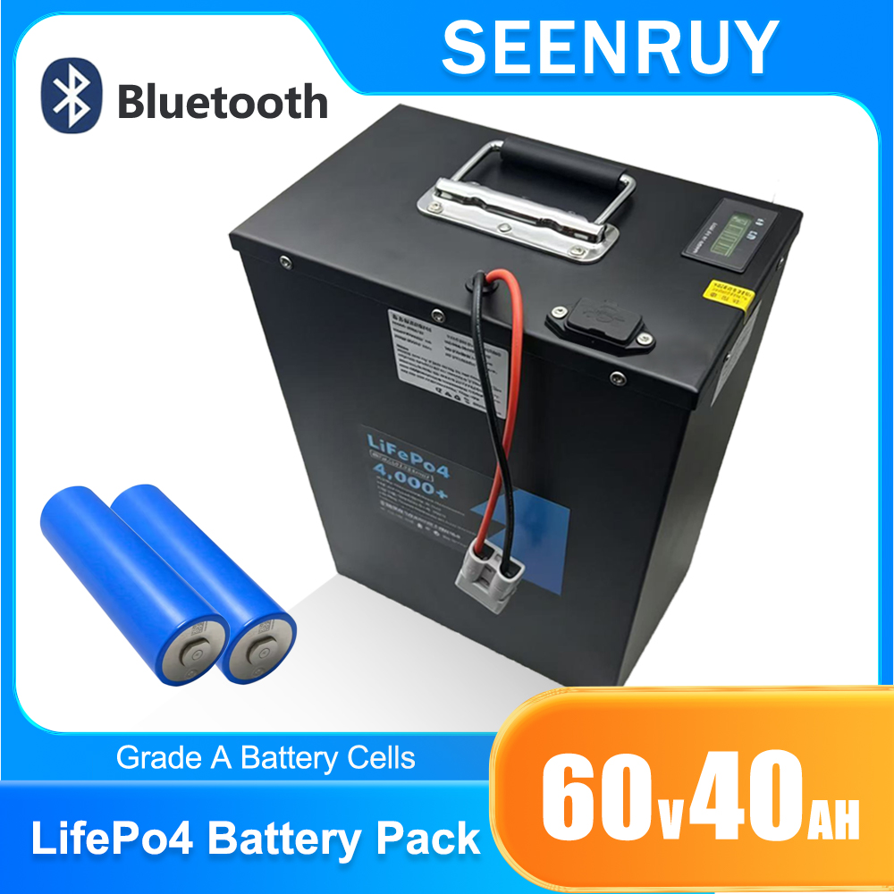 60V 50Ah Electric Scooter Battery - 60V 40AH LifePO4 十分な容量のバッテリー内蔵 50A BMS