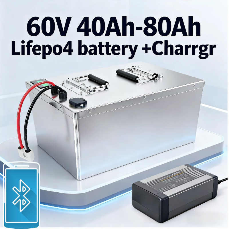 60V 50Ah Electric Scooter Battery - 60V LiFePO4バッテリー 40Ah 50Ah 60Ah 70Ah