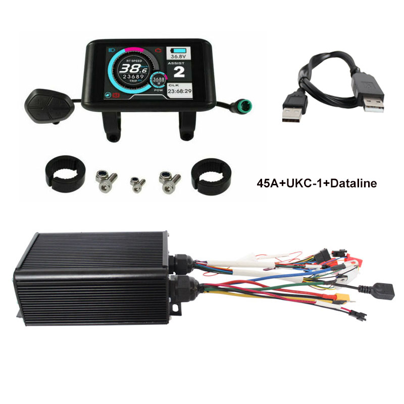72V 100A Sabvoton Controller - Sabvoton-電動自転車およびスクーター用のmqcondcモーターコントローラー,svmc7245,ukc1ディスプレイ,48v,60v,72v,500w,1kw,45a,60km/h
