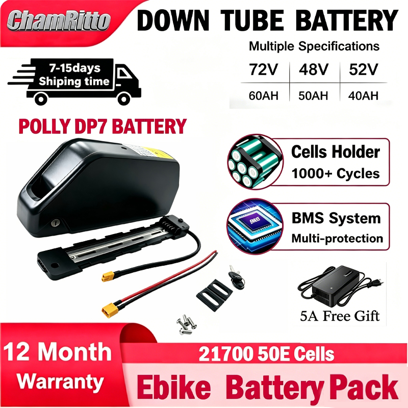 72V 50Ah 21700 Lithium Battery - Eバイク Cham-rider 36V 48V 52V 30Ah