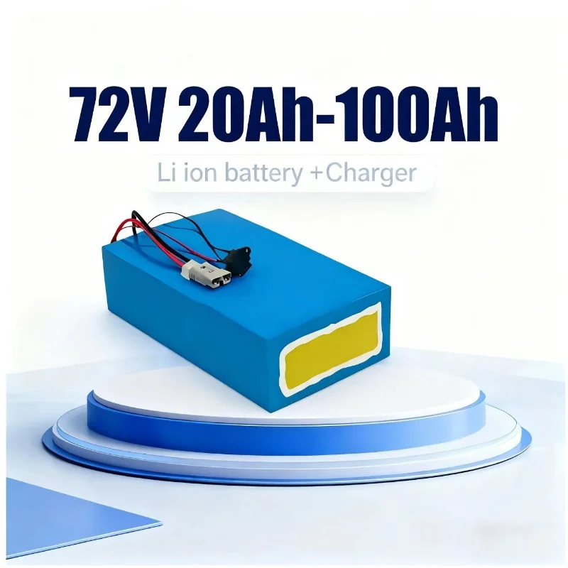 72V 40Ah Lifepo4 Battery Pack - BMS 72V リチウムイオンバッテリーパック 20Ah/30Ah/50Ah/80Ah/100Ah LiPo バイク用