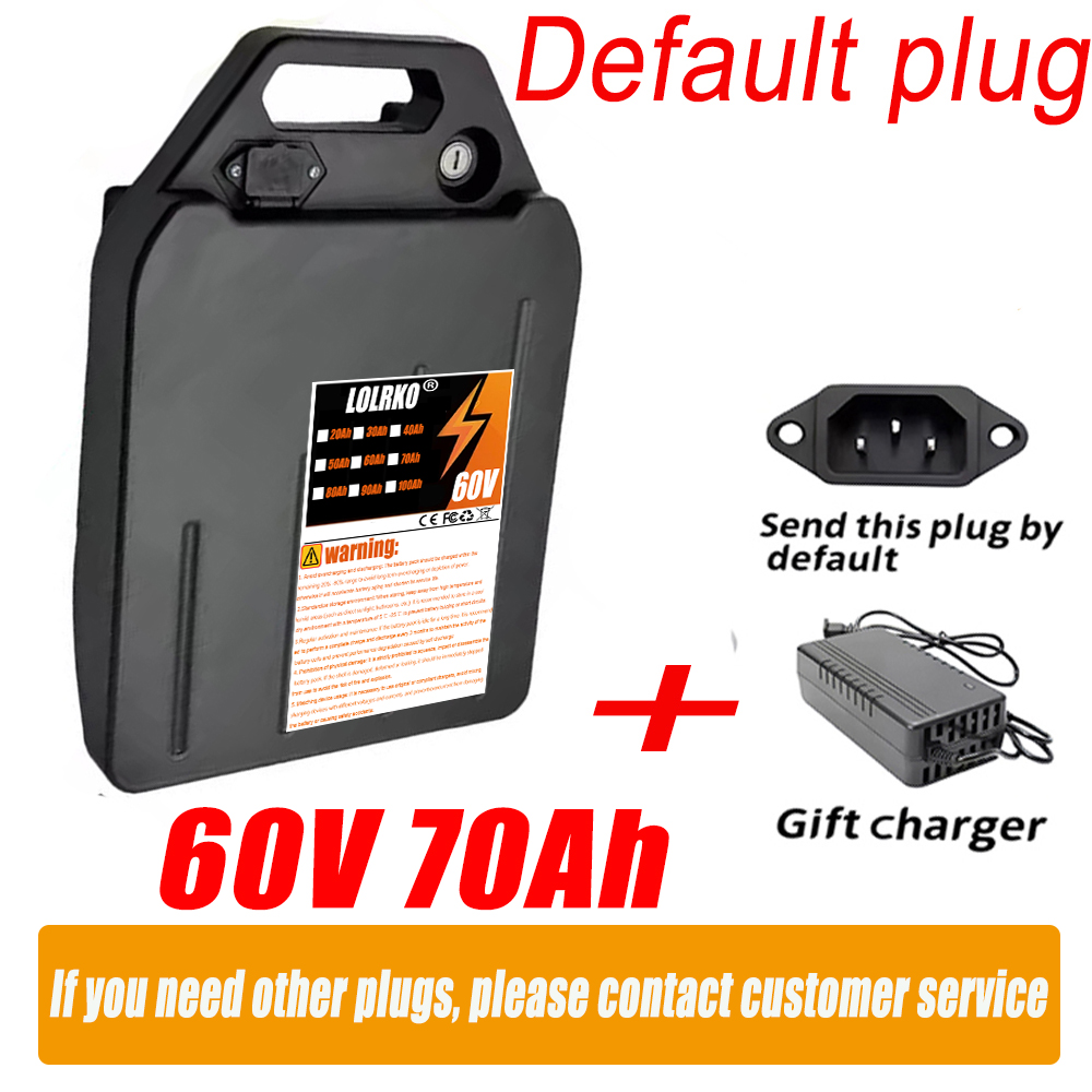 60V 50Ah Electric Scooter Battery - 電動車両用リチウムバッテリー 60V 20Ah 50Ah 1500W ハーレー用二輪折りたたみ式シティココ電動スクーター