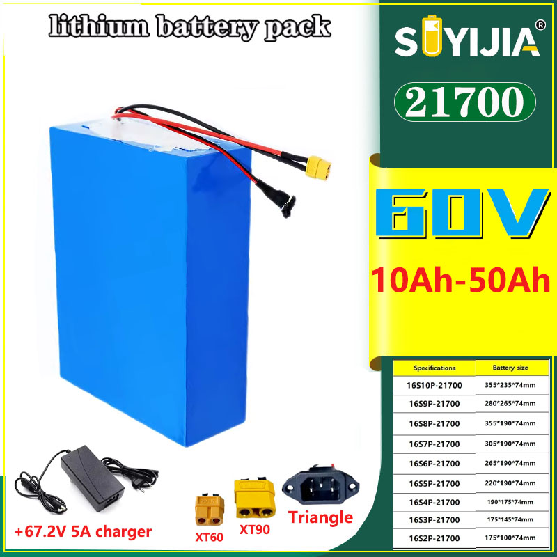 新しい 60V 50Ah 40Ah 30Ah 20Ah 15 - 60V 50Ah Electric Scooter Battery のレビューと価格