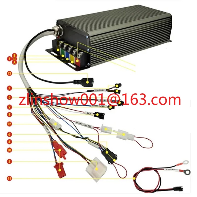 72V 100A 5000Wホールセンサー正弦波プログラマブ - 72V 100A Sabvoton Controller のレビューと価格
