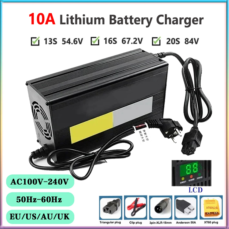 リチウム電池充電器,LCDディスプレイ,アルミニウムシェル, - 84V 20A Smart Charger のレビューと価格