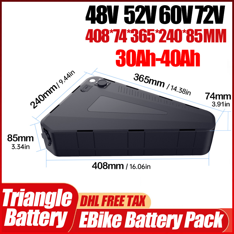 72V Cham Rider 3000W電動自転車 三角形バ - 72V 50Ah 21700 Lithium Battery のレビューと価格