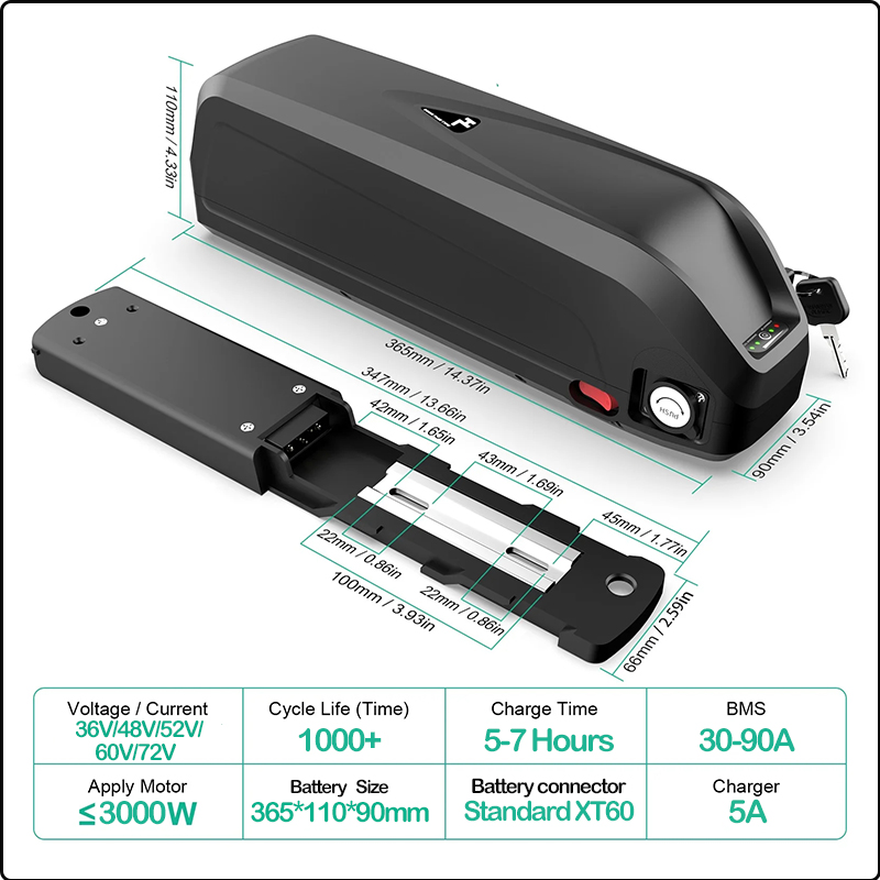 48V 50AH 52V 36V 30AH 電動自転車バッテ - 72V 50Ah 21700 Lithium Battery のレビューと価格