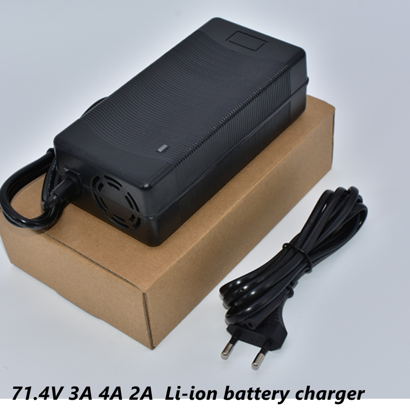 コネクタ付きリチウム充電器,71.4v,3a,4a,2a,1 - 84V 20A Smart Charger のレビューと価格