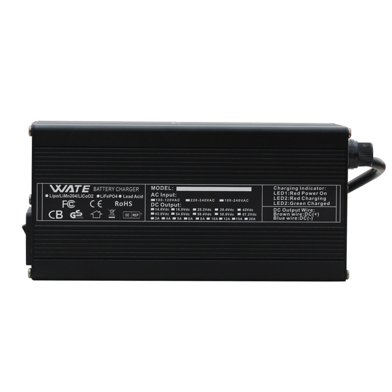 インテリジェントLiFePo4バッテリー充電器,87.6v, - 84V 20A Smart Charger のレビューと価格
